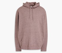 Melierter Hoodie aus Baumwollfrottee