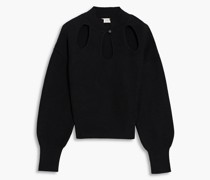 Pullover aus einer Bauwoll-Leinenischung it Cut-outs