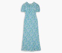 Deia Midikleid aus Voile mit floralem Print und Rüschen