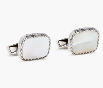 Manschettenknöpfe aus Sterlingsilber mit Perlmutt