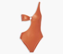 Glow Badeanzug mit asymmetrischer Schulterpartie und Cut-outs M