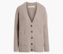 Cardigan aus gerippter Wolle
