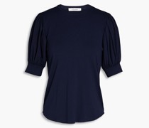T-Shirt aus Stretch-Jersey mit Raffung