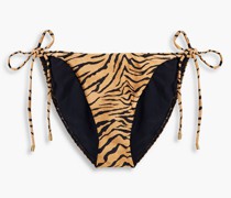 Tief sitzendes Bikini-Höschen mit Tigerprint S