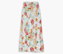 Kelly Midirock aus Voile mit Print