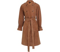 Esme Trenchcoat aus Veloursleder