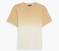 T-Shirt aus Jersey aus einer Baumwoll-Leinenmischung inDip-Dye-Färbung M