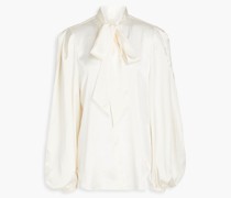 Schluppenbluse aus Satin