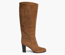 Suede knee boots