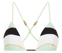 Malta Triangel-Bikini-Oberteil mit Streifen S