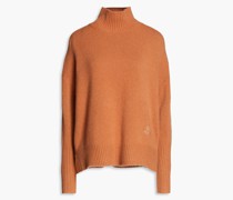 Rollkragenpullover aus Kaschmir mit Logostickerei 1
