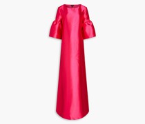 Robe aus Mikado mit Raffung S
