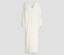 Oversized-Kaftan aus Baumwollgaze mit Fransen