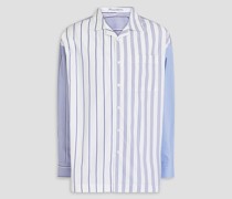 Hemd aus Popeline aus einer Baumwollmischung mit Streifen