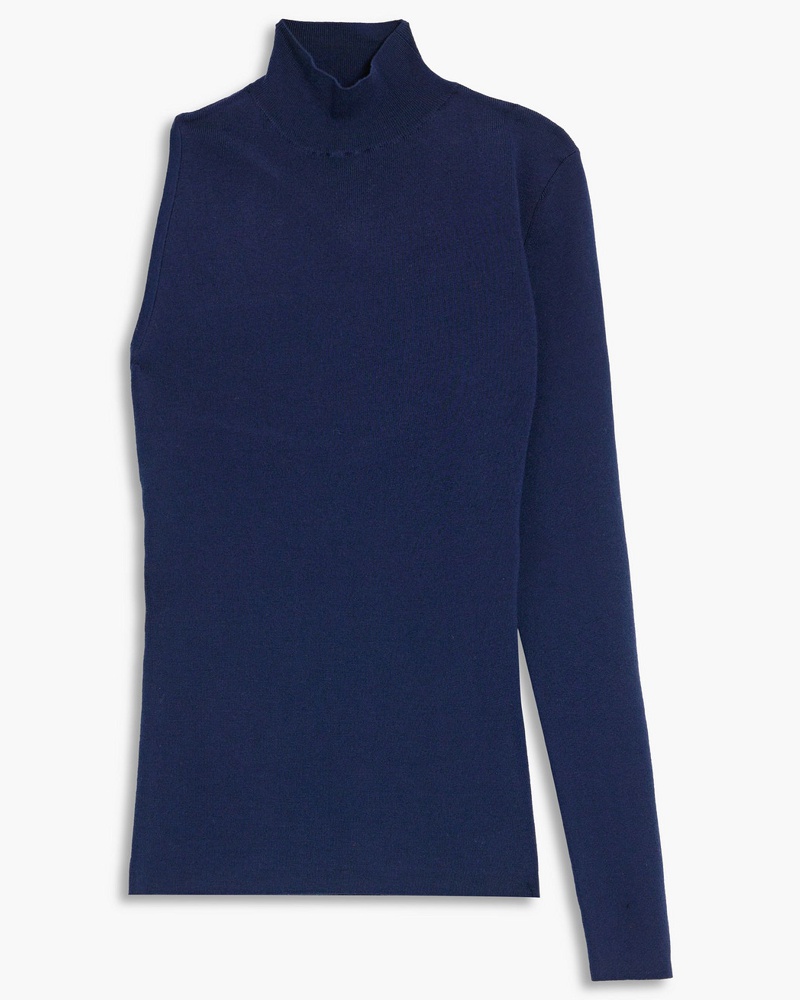 Halston Damen Nili Rollkragenoberteil aus einer Merinowollmischung mit asymmetrischer Schulterpartie S OY11905 Halston Damen Nili Rollkragenoberteil aus einer Merinowollmischung mit asymmetrischer Schulterpartie S OY11905