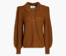 Tilte Pullover aus Rippstrick mit Polokragen 2