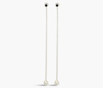 Ohrringe aus Sterlingsilber mit Spinell und Süßwasserperlen