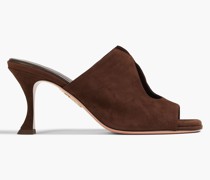 Sexy Thing 75 Mules aus Veloursleder mit Cut-outs