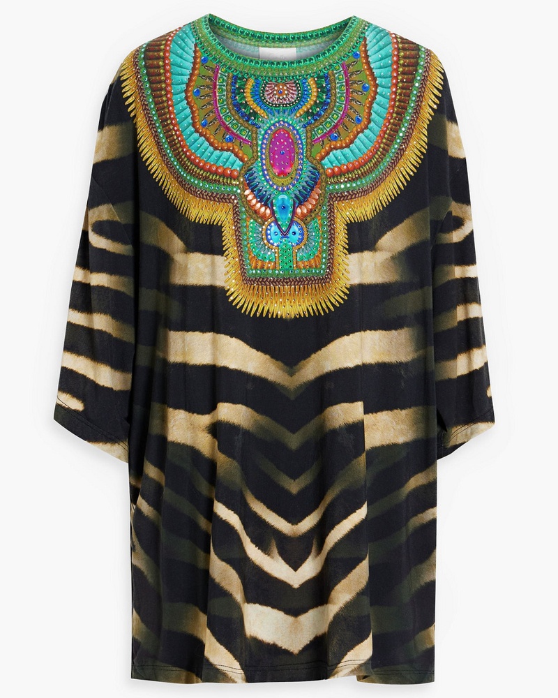 Camilla Damen Tunika aus Jersey aus Stretch-Moda mit Print