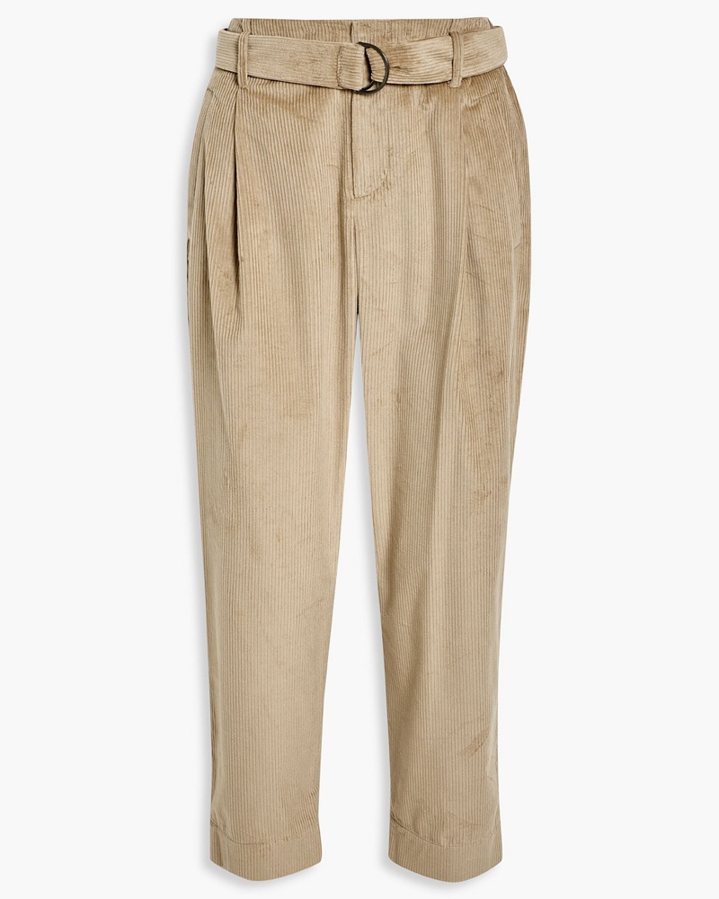 Brunello Cucinelli Damen Karottenhose aus Cord aus einer Baumwoll-Kaschmirmischung