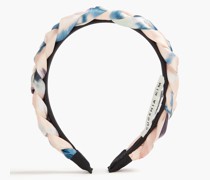 Stella Haarband aus Satin mit Print und Flechtdetails