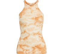 Tanktop aus geripptem Jersey mit Batikmuster S