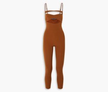 Jumpsuit aus Stretch-Strick mit Cut-outs