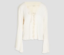 Amey Bluse aus plissierter Baumwolle