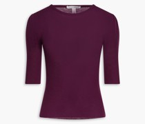 Gerippter Kaschmirpullover M