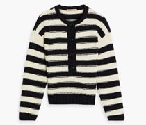 Craft Pullover aus Wolle mit Streifen L