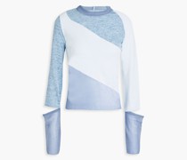 Strickpullover inPatchwork-Optik mit Cut-outs S