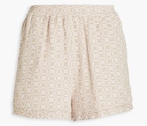 Shorts aus Baumwoll-Jacquard