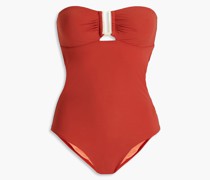 Bandeau-Badeanzug mit Cut-outs