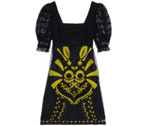Kora Minikleid aus Tüll mit Stickereien und und Häkelspitzeneinsätzen