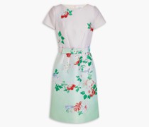 Minikleid aus Jacquard mit Gürtel