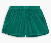 Shorts aus Velours aus einer Baumwollmischung L
