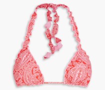 Tangier Triangel-Bikini-Oberteil mit Paisley-Print