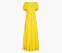 Geraffte Robe aus Georgette