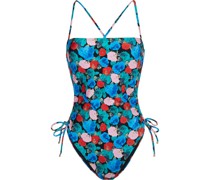 Bella Tina Geraffter Badeanzug mit Floralem Print