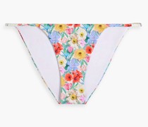 Tief sitzendes Bikini-Höschen mit floralem Print