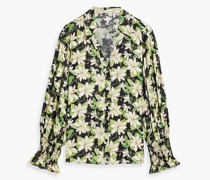 Alice OliviaJulius Bluse aus glänzendem Twill mit floralem Print