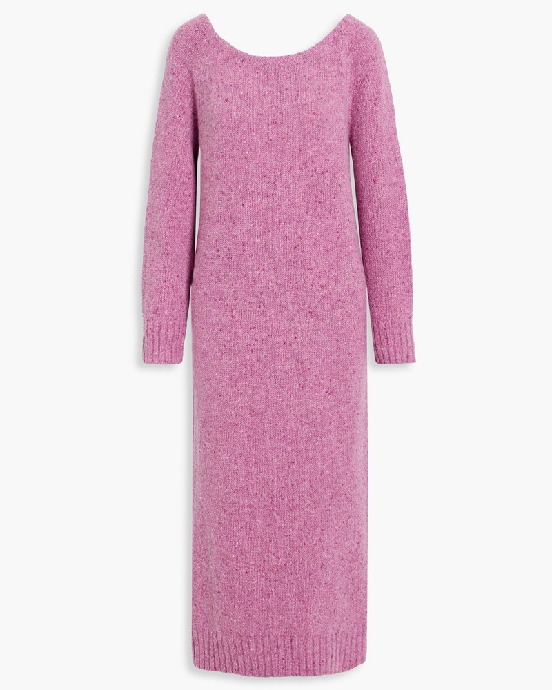 RHODE Damen Juno Midikleid aus einer melierten Wollmischung