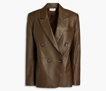 Doppelreihiger Blazer aus Leder