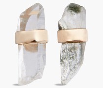 Ohrringe aus 14 KT. Gold mit Kristallen