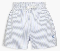 Shorts aus Popeline aus einer Baumwollmischung mit Streifen