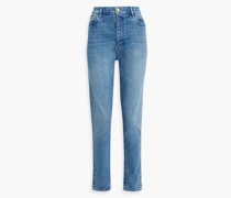 Hoch sitzende Skinny Jeans 24