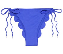 Tief sitzendes Bikini-Höschen mit Muschelsaum