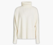 Rollkragenpullover aus Kaschmir mit Zierperlen