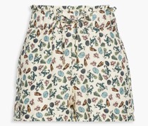 Shorts aus Webstoff mit Print S