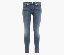 Cate faded mid-rise skinny jeans